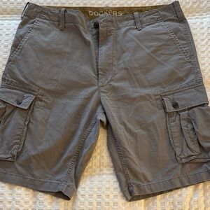 Dockers Men's Charcoal Cargo Shorts